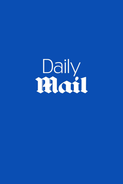 Logo of the event planning company Daily Mail on a blue background.