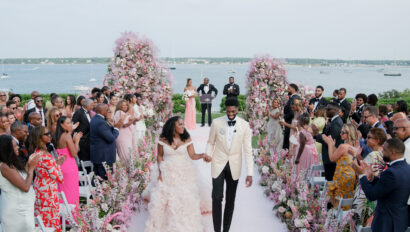 Nantucket wedding ceremony featured in Vogue designed by Rafanelli Events.