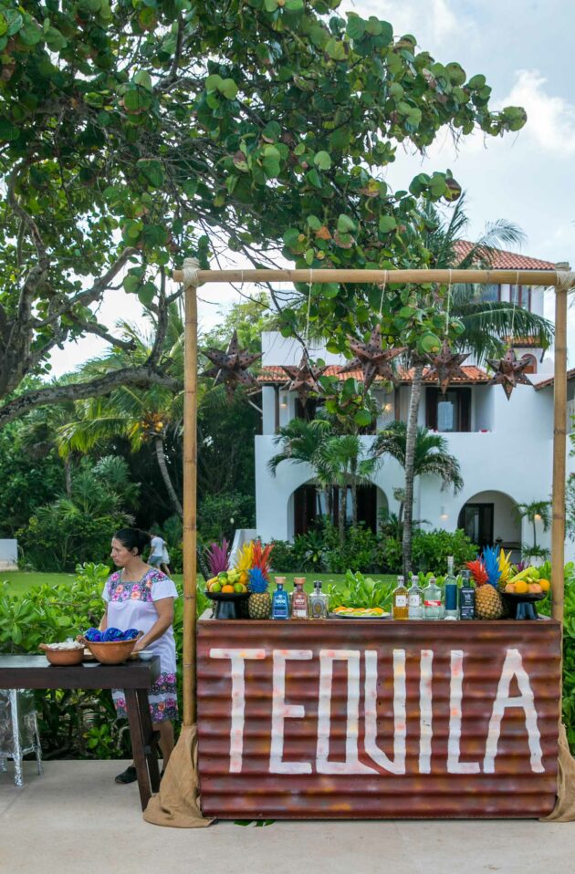 outdoor bar that says tequila.