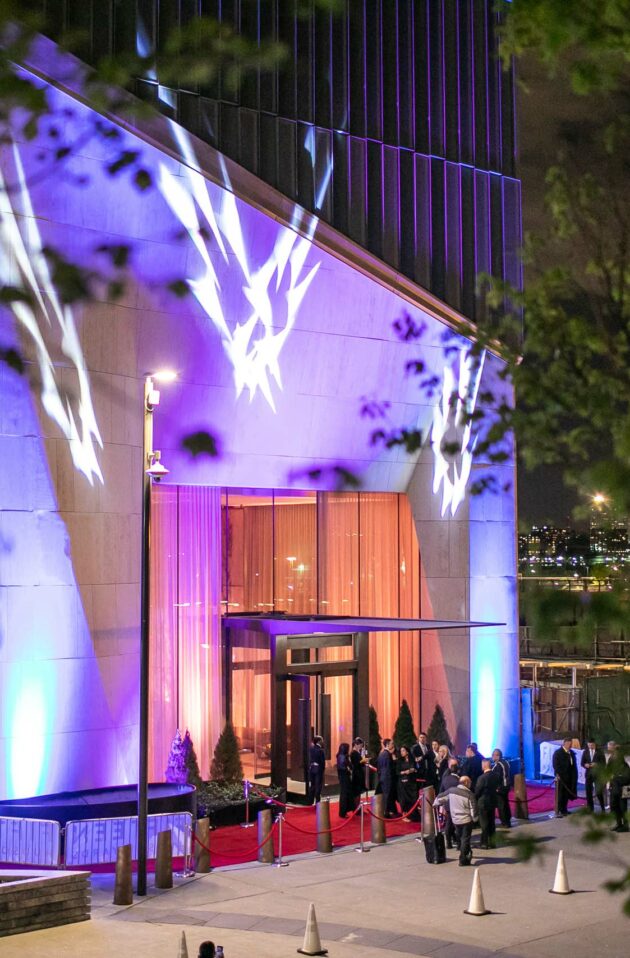 entrance to a party in new york city.