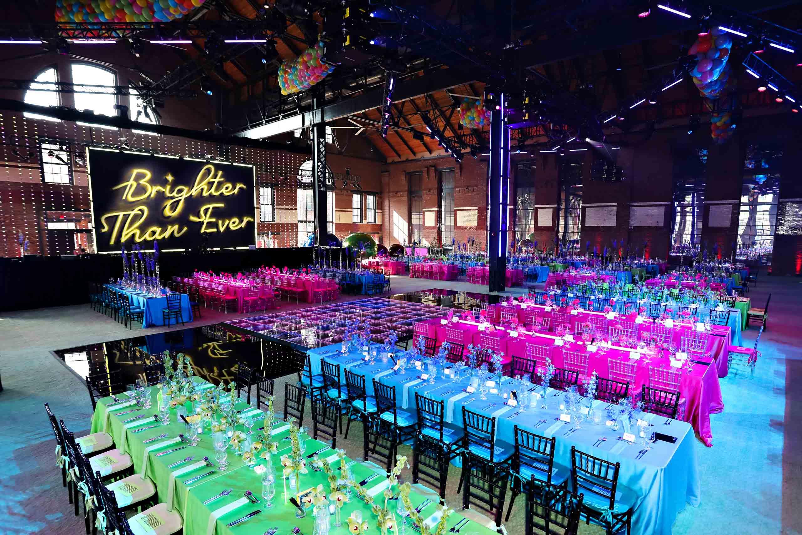 brighter than ever dinner hall.