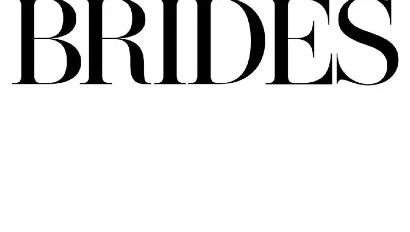 Text logo with the word "brides" in capital letters for an event planning company.