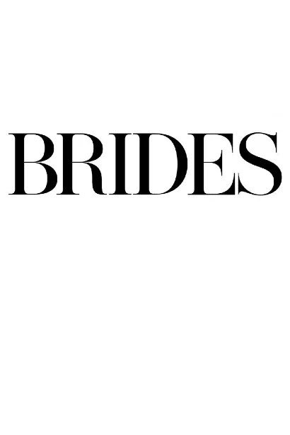 Text logo with the word "brides" in capital letters for an event planning company.