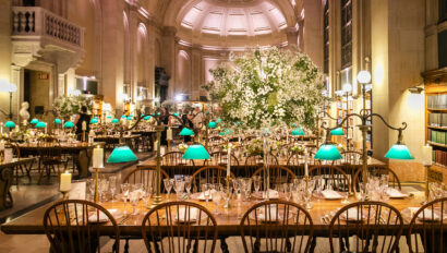 Boston Public Library Wedding. Designed by Rafanelli Events.