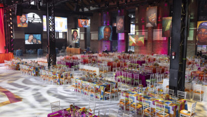 Camp Harbor View Beach Ball 2024. Designed by Rafanelli Events.