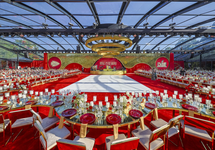 Kansas City Chiefs Ring Ceremony Reception designed by Rafanelli Events