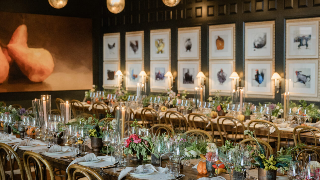 Aspen Food and Wine Weekend - Epicurean Passport Weekend Dinner at the Hotel Jerome. Designed by Rafanelli Events.
